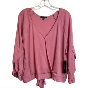 MOA Moa faux wrap blouse